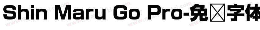 Shin Maru Go Pro字体转换